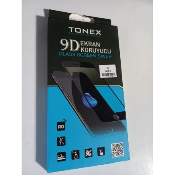 ASLANTİC İPHONE 12 MAX TONEX 9H TAM KAPLAMA KIRILMAZ CAM