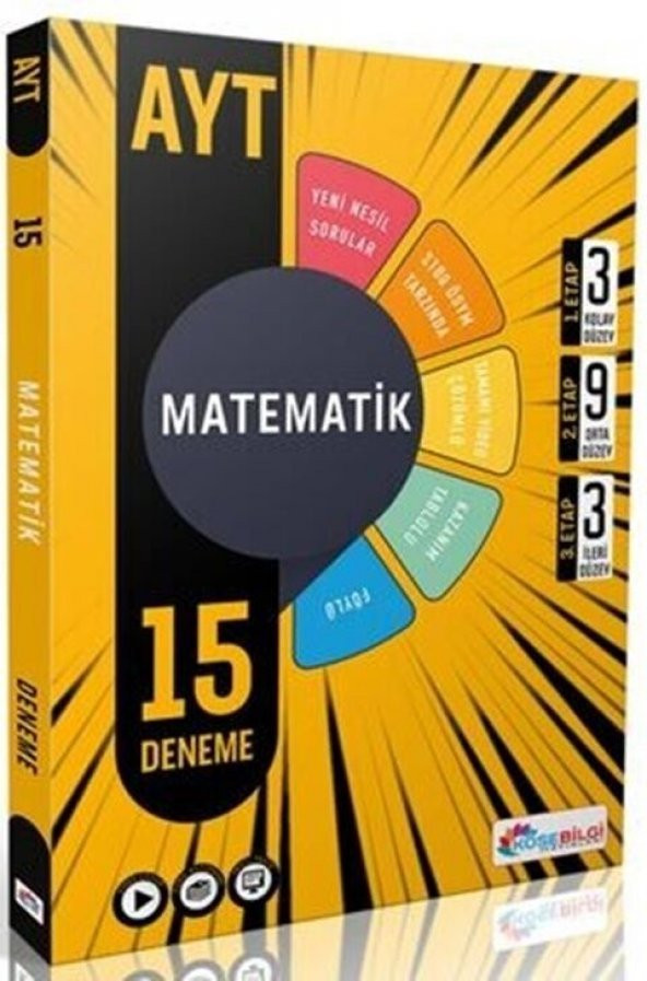 AYT Matematik 15 Branş Deneme KöşeBilgi Yayınları