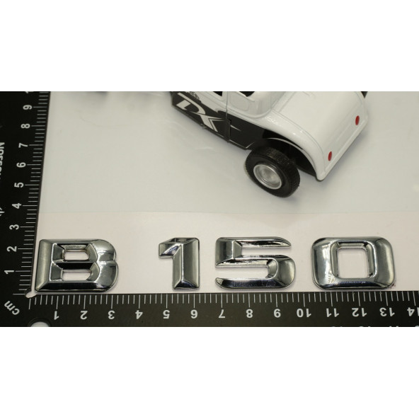 B150 Bagaj Krom Metal 3M 3D Yazı Logo - 5