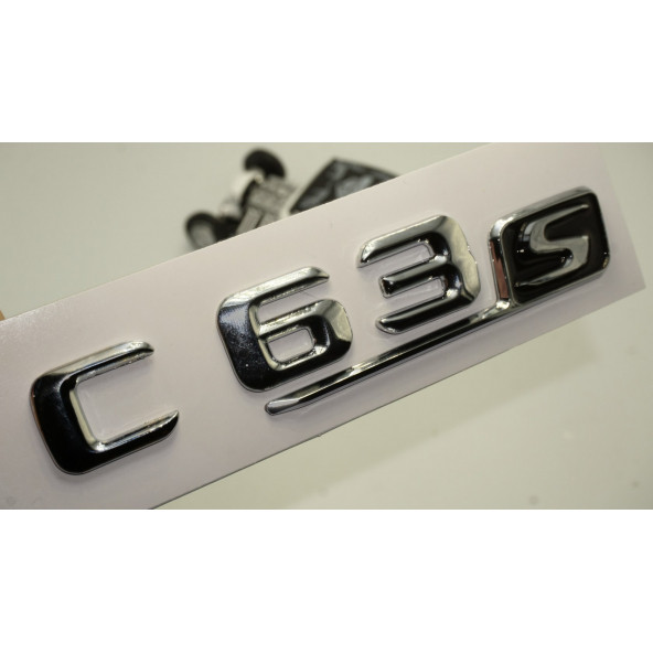 C 63S Bagaj Krom Metal 3M 3D Yazı Logo ürün görseli