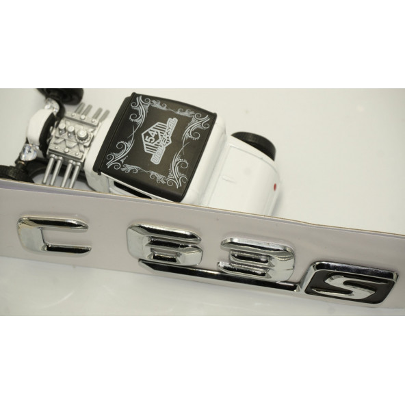 C 63S Bagaj Krom Metal 3M 3D Yazı Logo - Resim 4