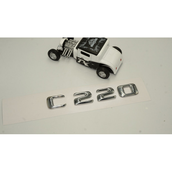 C 220 Bagaj Krom Metal 3M 3D Yazı Logo - 2