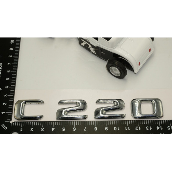 C 220 Bagaj Krom Metal 3M 3D Yazı Logo - 5