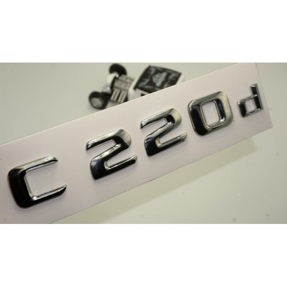 C 220d Bagaj Krom Metal 3M 3D Yazı Logo