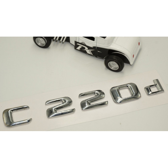 C 220d Bagaj Krom Metal 3M 3D Yazı Logo - 3