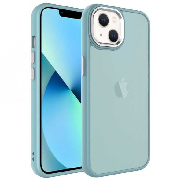 Apple iPhone 13 Kılıf Buzlu Sert PC May Kapak - 4