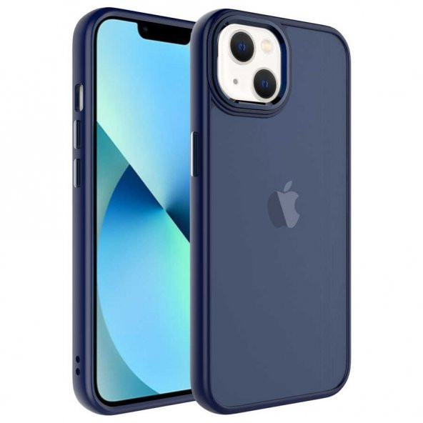 Apple iPhone 13 Kılıf Buzlu Sert PC May Kapak - 7