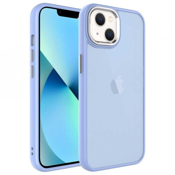 Apple iPhone 13 Kılıf Buzlu Sert PC May Kapak - 9