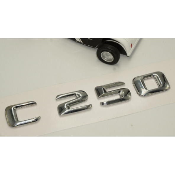 C 250 Bagaj Krom Metal 3M 3D Yazı Logo - 3