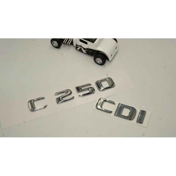 Benz C 250 CDi Bagaj Krom Metal 3M 3D Yazı Logo - 2