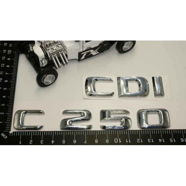 Benz C 250 CDi Bagaj Krom Metal 3M 3D Yazı Logo - 5