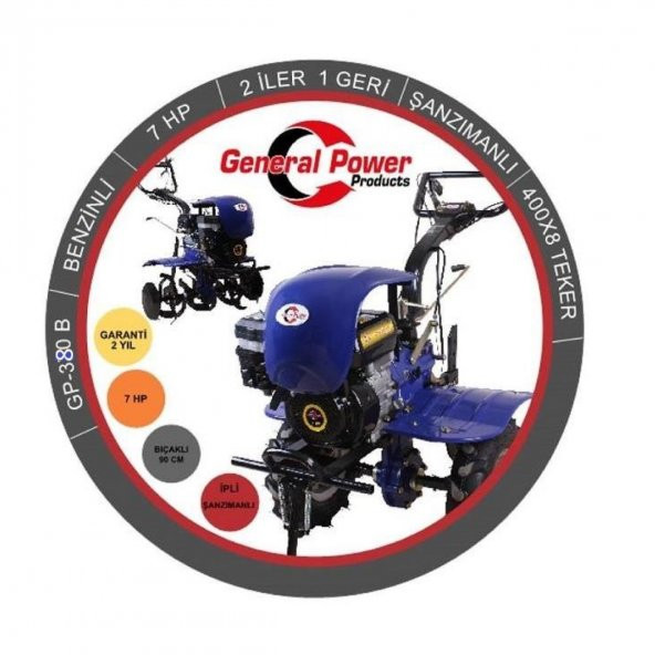 General Power GP-380B  Çapa Makinesi 7 Hp - 2