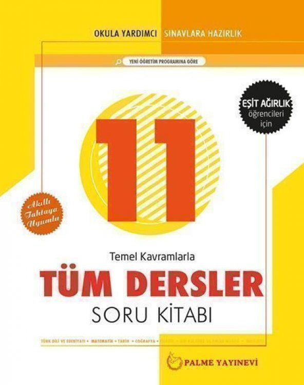 Palme Yayınları 11. Sınıf Eşit Ağırlık Tüm Dersler Soru Bankası ürün görseli 1