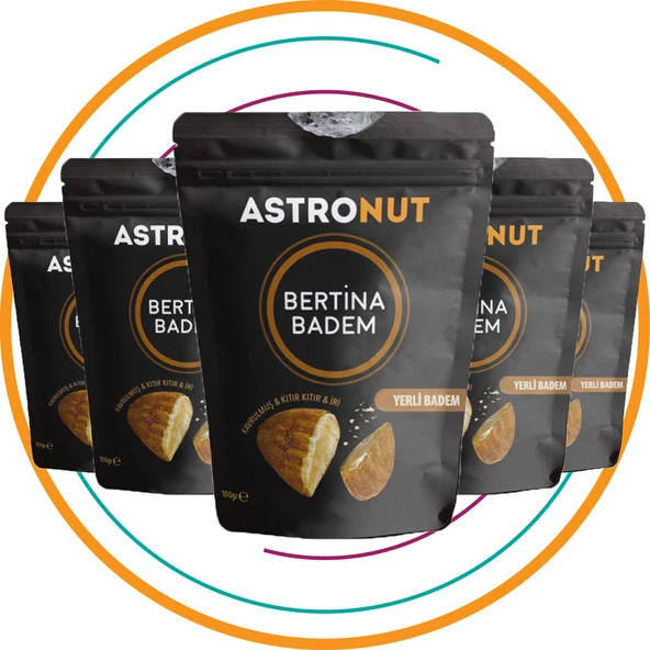 Astronut Badem Yerli Bertina  Kavrulmuş 120 gr ( 5 Adet )