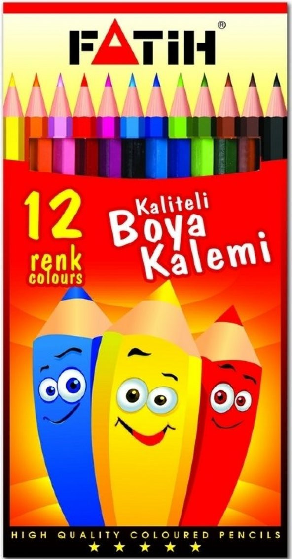 FATIH KURUBOYA 12 RENK TAM BOY 33112 - (12 Adet)