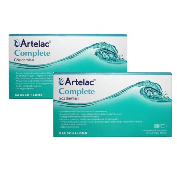 Artelac Complete Göz Damlası 30 Flakon 0,5 Ml 2 Adet