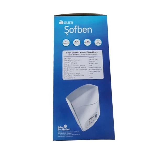 İhlas Aura Şofben 105A5 Banyo Şofbeni Yeni Model - 6