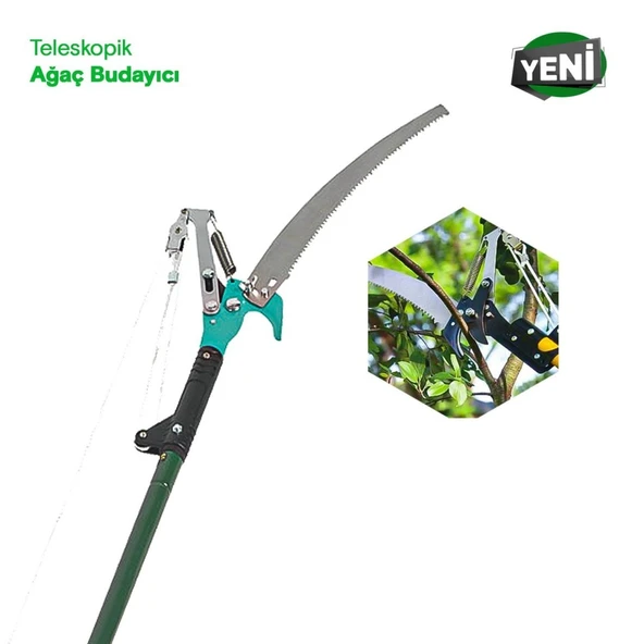 Profesyonel 280 cm Teleskopik Yüksek Dal Budama Makinası - 6