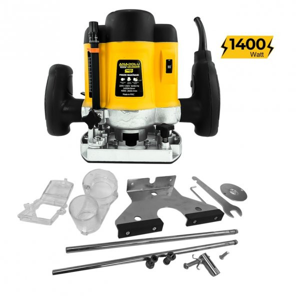 Anadolustrong Ans1027 1400W Profesyonel Çift Kollu Freze Makinası - 3