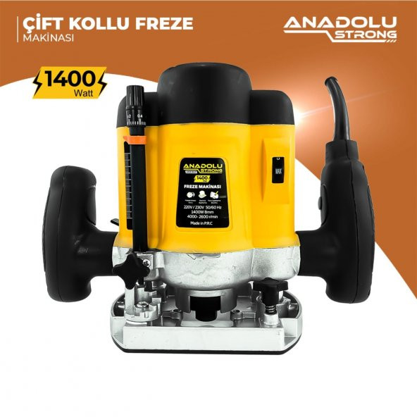 Anadolustrong Ans1027 1400W Profesyonel Çift Kollu Freze Makinası - 4