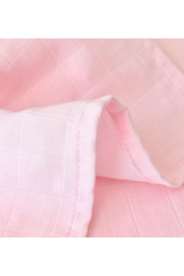 Bibaby Müslin Battaniye Pretty Rabbit Bambu Pembe 100x130 cm. - 5