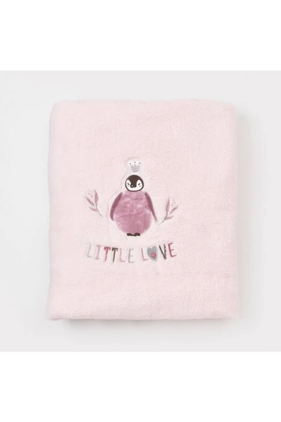 Bibaby Battaniye Welsoft Pink Love 90x100 cm.