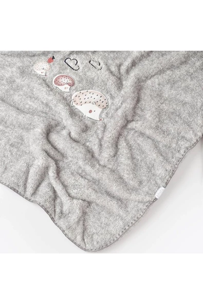 Bibaby Basic Forest Welsoft Battaniye Gri 90x100 cm. - 4
