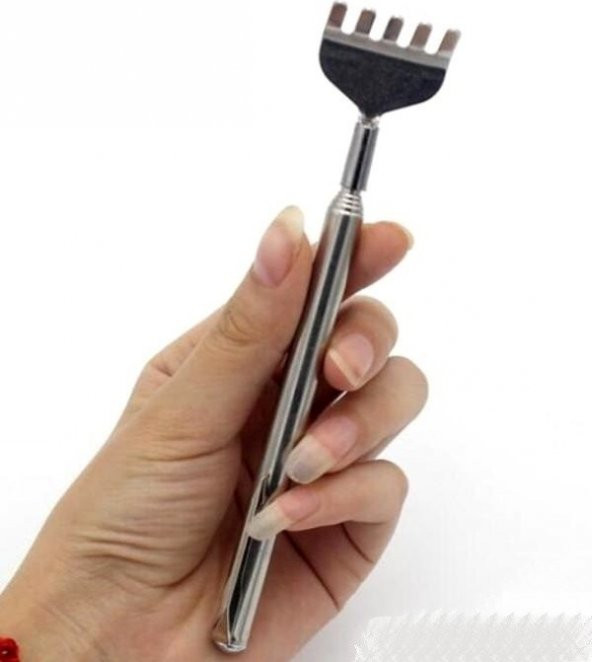 2 Adet Teleskobik Sırt Kaşıyıcı Metal Kaşağı Kaşıma Aleti Sırt Kaşıma Aparatı Metal 51 Cm - 2