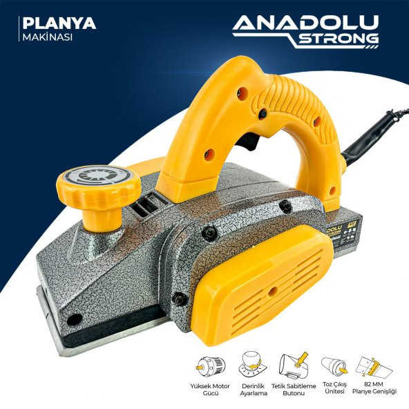 Anadolustrong ANS1024 800W Metal Şanzıman Çift Bıçaklı 82mm Derinlik Ayarlamalı - 3