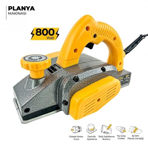 Anadolustrong ANS1024 800W Metal Şanzıman Çift Bıçaklı 82mm Derinlik Ayarlamalı - 5