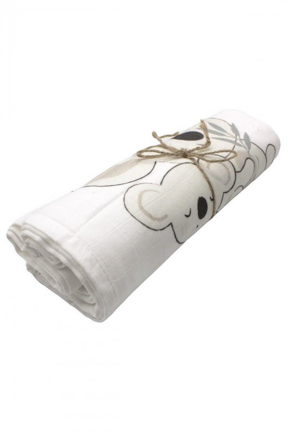 Bibaby 64391 Bambu Koala Kız Erkek Bebek Çok Amaçlı Müslin Battaniye - 2