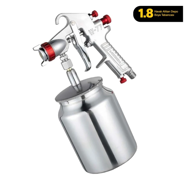 Maşem 1.8mm Profesyonel Üstün Kalite Eşsiz Performans Havalı Boya Tabancası Alttan Depolu - 2