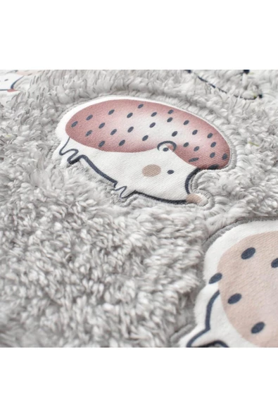 Bibaby Basic Forest Welsoft Battaniye Gri 90x100 cm. - 3