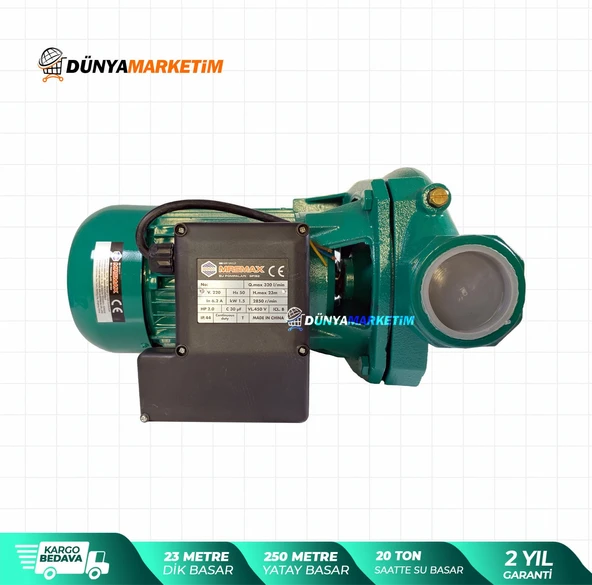 SP152 Salyongoz Pompalı Kademeli Su Motoru 2 Hp 2 Eldiven ve Kontrolkalemi Hediyeli - 4