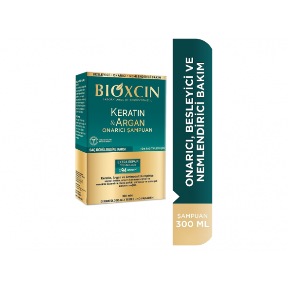 Bioxcin Şampuan Keratin Argan Onarıcı 300 ml