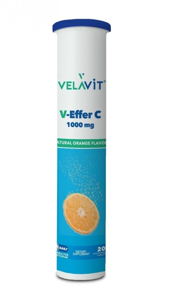 Velavit V-Effer C 1000 mg Takviye Edici Gıda 20 Tablet