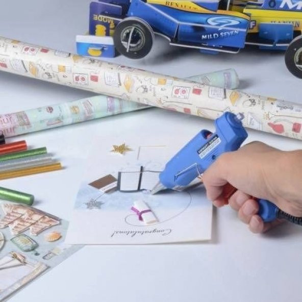 En Büyük Boy Murcel 100 W Sıcak Silikon Tabancası 2 Adet Mum Hediyeli - 7