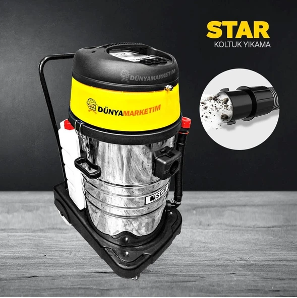 Star Profesyonel 3 Motorlu Halı ve Koltuk Yıkama Makinası - 8