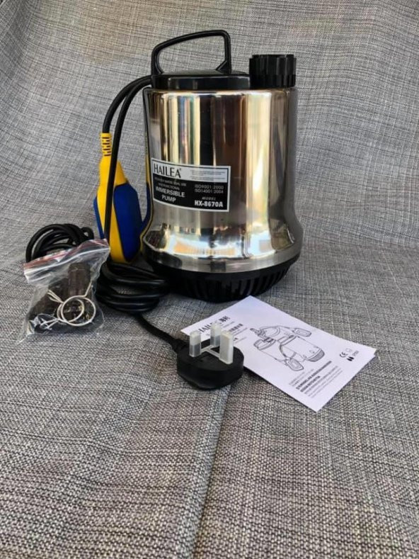 Hailea HX-8670A Paslanmaz Temiz Su Dalgıç Pompa 7000 L/H 6,1 Metre - 2