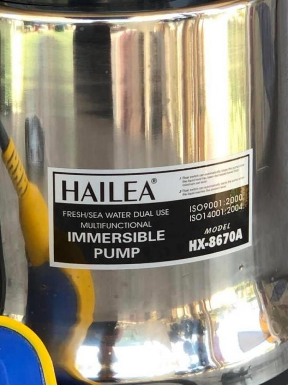 Hailea HX-8670A Paslanmaz Temiz Su Dalgıç Pompa 7000 L/H 6,1 Metre - 3