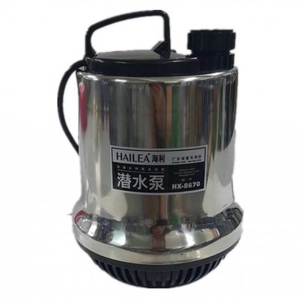 Hailea HX-8670 Paslanmaz Temiz Su Dalgıç Pompa 7000 L/H 6,1 Metre (ŞAMANDIRASIZ)