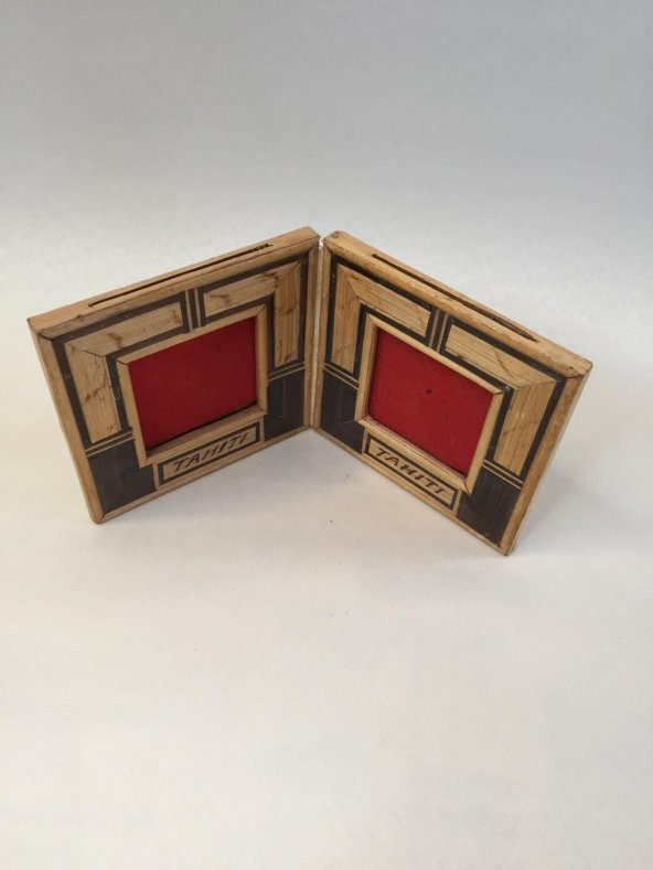 Çiftli Bambu Fotoğraf Çerçevesi 4,5x4,5 cm - 3