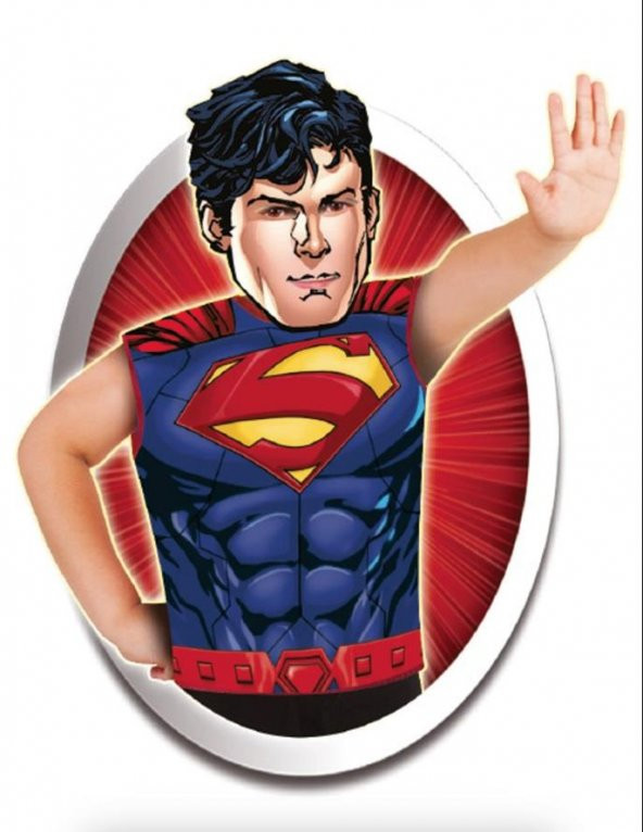 DC Comics Superman Maskeli Kostüm 3-6 Yaş