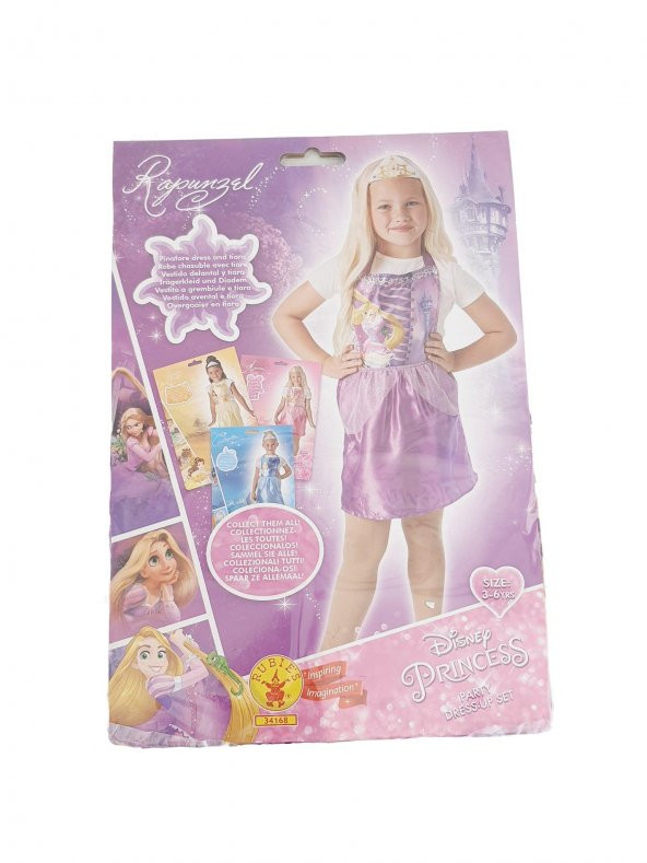 Disney Princess Rapunzel Kostüm 3-6 Yaş