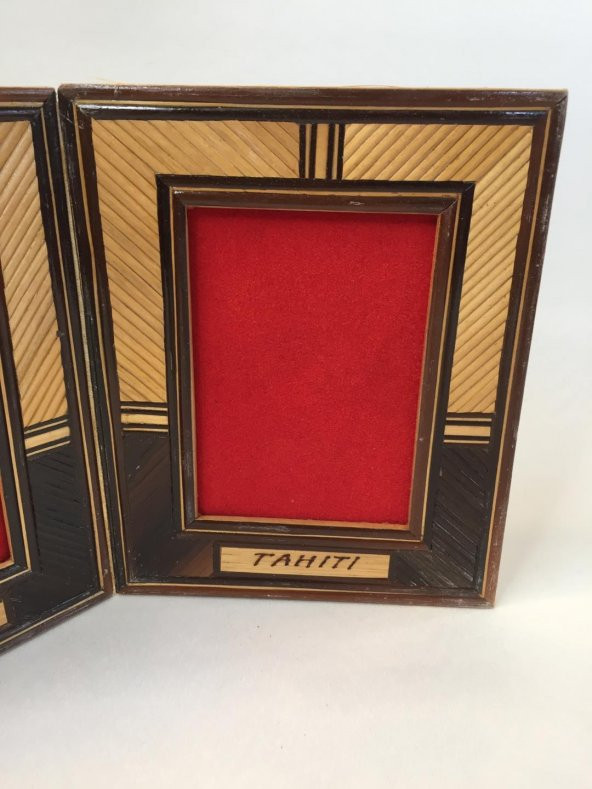Çiftli Bambu Fotoğraf Çerçevesi 10x7 cm - 6