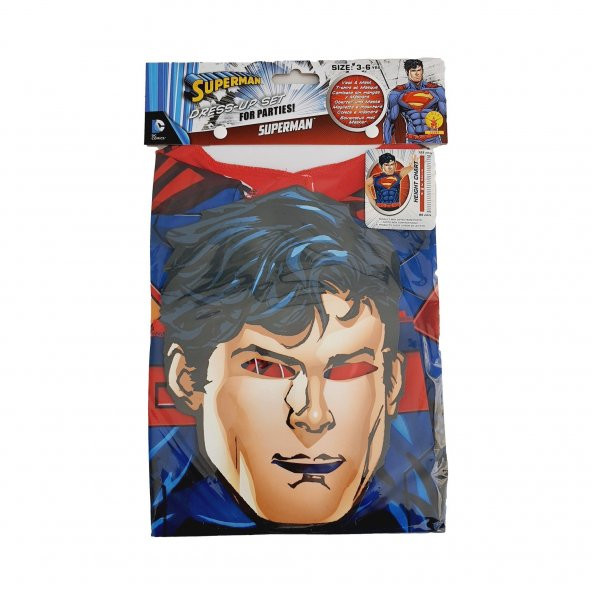 DC Comics Superman Maskeli Kostüm 3-6 Yaş - 2