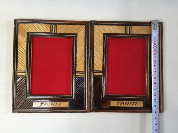 Çiftli Bambu Fotoğraf Çerçevesi 10x7 cm - 8