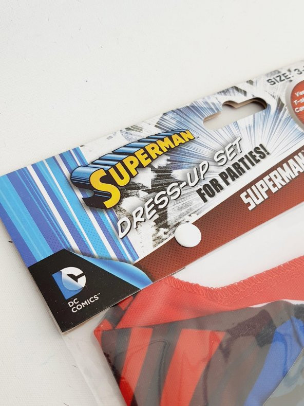 DC Comics Superman Maskeli Kostüm 3-6 Yaş - 5