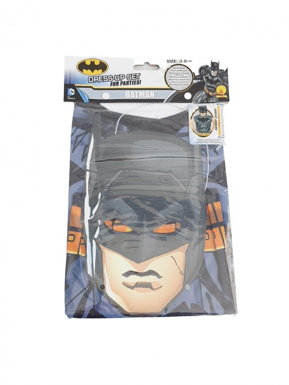 DC Comics Batman Maskeli Kostüm 3-6 Yaş - 2