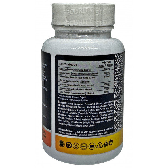 RDU Prosgold Ardıç Saw Palmetto Civanperçemi Dikenli İncir Aynısafa Peryavşan 60 Tablet Erkekler Sizin İçin - Resim 2